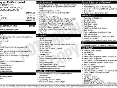 Used 2019 Chrysler Pacifica Limited w/ S Appearance Package FWD image 21