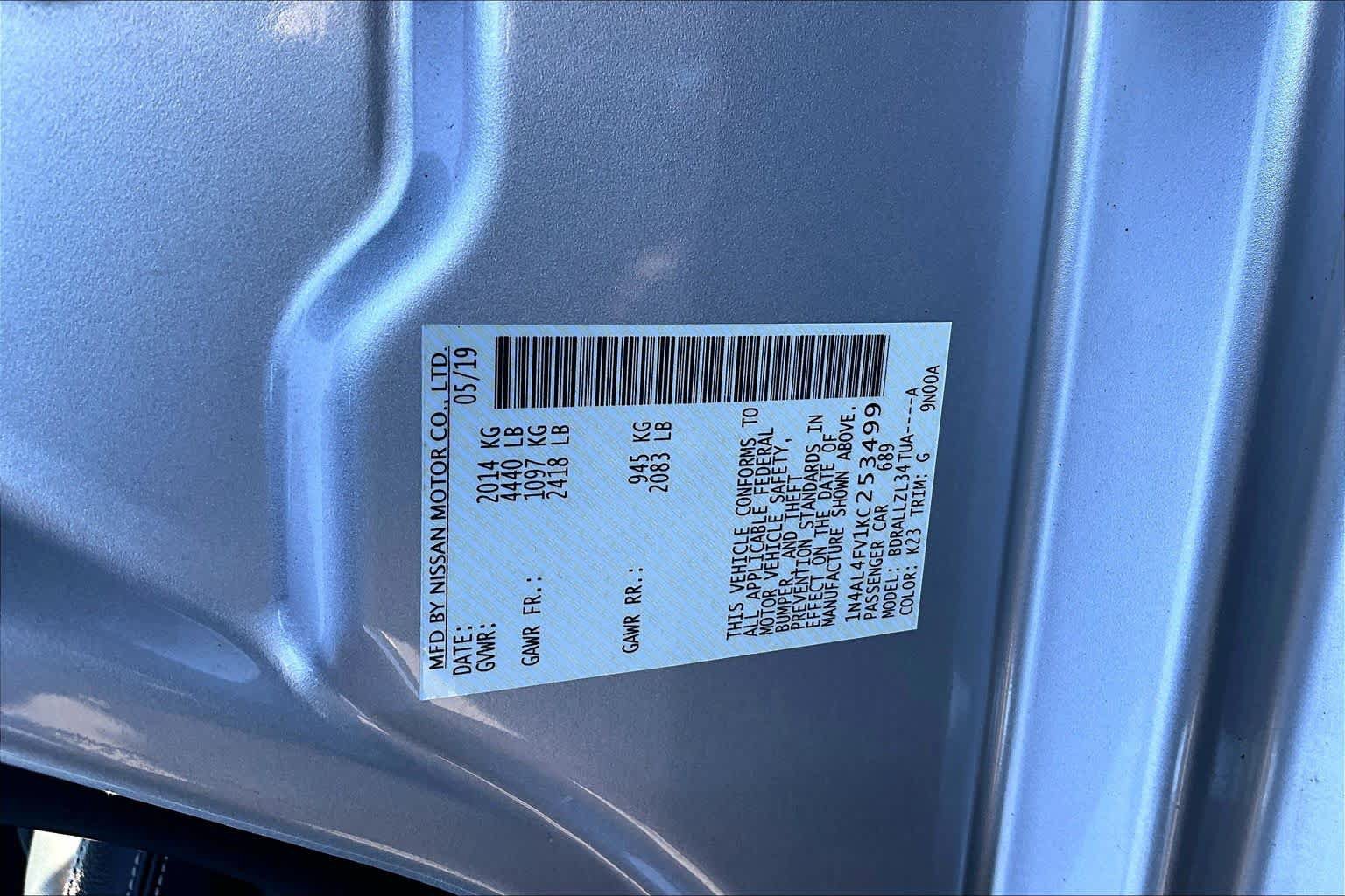 Used 2019 Nissan Altima 2.0 Platinum FWD image 19
