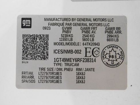 Used 2024 GMC Sierra 2500 SLE w/ SLE Convenience Package AWD/4WD image 76