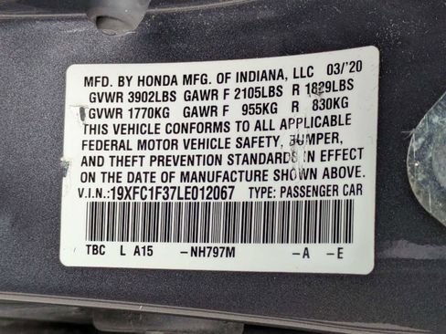 Certified 2020 Honda Civic EX image 33