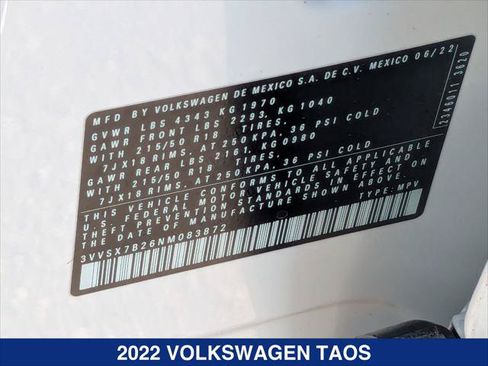 Used 2022 Volkswagen Taos SE FWD image 24