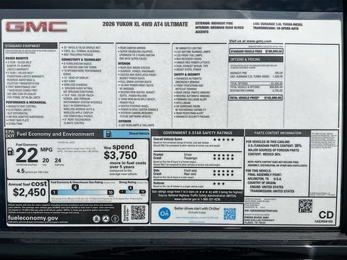 New 2026 GMC Yukon XL AT4 Ultimate AWD/4WD image 21