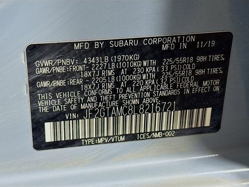 Used 2020 Subaru Crosstrek 2.0i Limited w/ Moonroof Package image 40