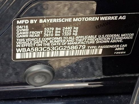 Used 2016 BMW 535i xDrive Sedan AWD/4WD image 35