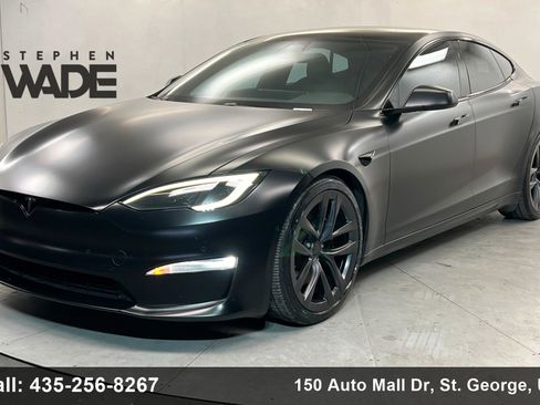 Used 2022 Tesla Model S Plaid AWD/4WD image 1
