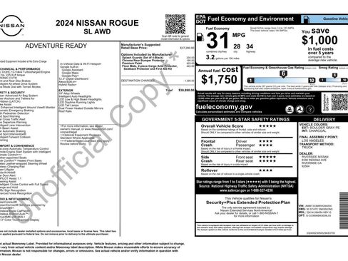 Used 2024 Nissan Rogue SL AWD/4WD image 51