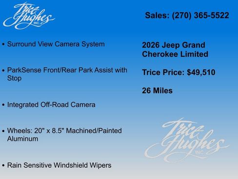 New 2026 Jeep Grand Cherokee Limited w/ Luxury Tech Group II AWD/4WD image 26