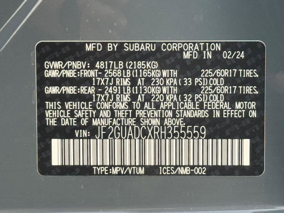 Used 2024 Subaru Crosstrek 2.0i Premium AWD/4WD image 39