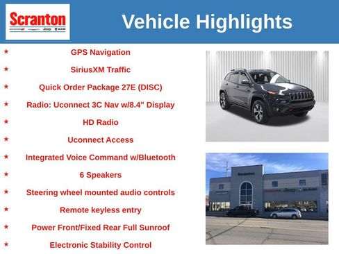 Certified 2017 Jeep Cherokee Trailhawk w/ Comfort/Convenience Group AWD/4WD image 6