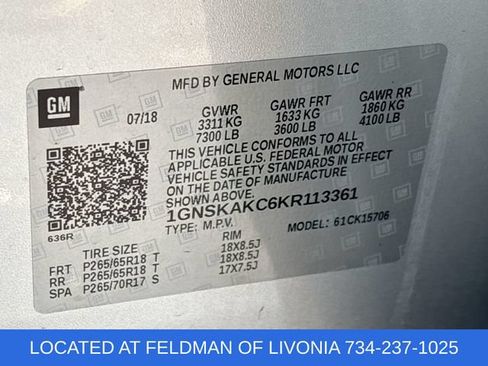 Certified 2019 Chevrolet Tahoe LS AWD/4WD image 31