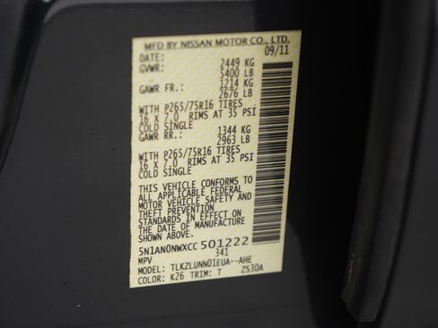 Used 2012 Nissan Xterra PRO-4X w/ Pro-4x Leather Pkg image 26