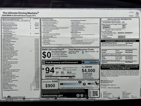 New 2026 BMW i4 xDrive40i w/ Premium Package AWD/4WD image 16