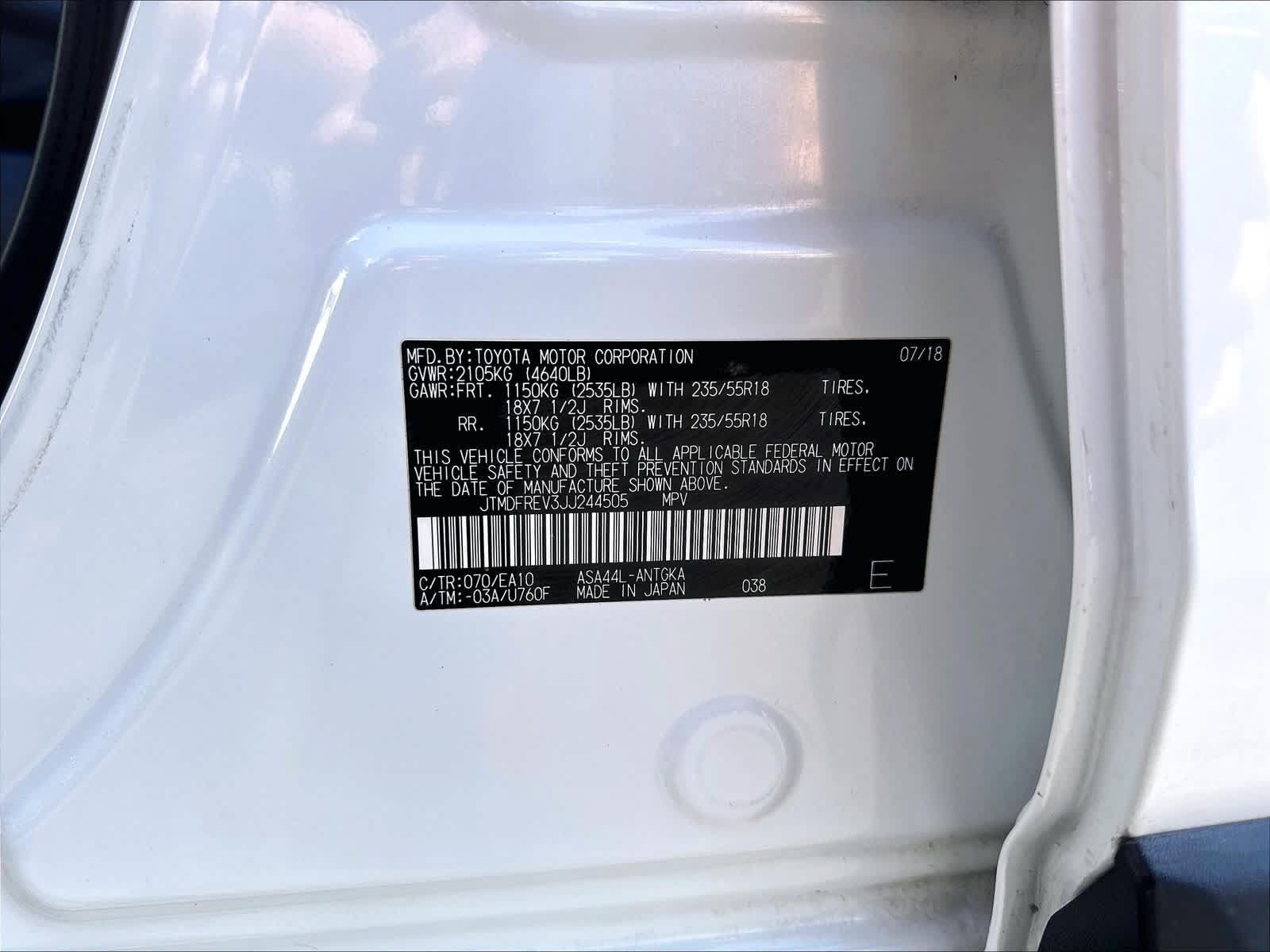 Used 2018 Toyota RAV4 Limited w/ All Weather Liner Package AWD/4WD image 34