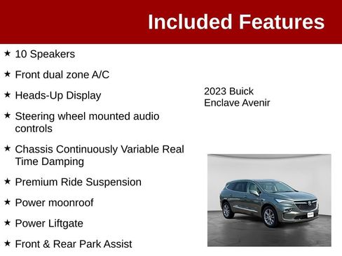 Used 2023 Buick Enclave Avenir w/ Avenir Technology Package AWD/4WD image 4