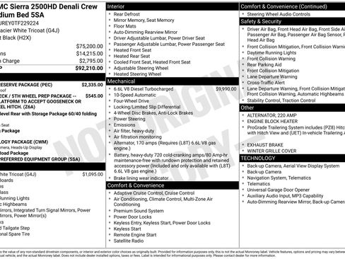 New 2026 GMC Sierra 2500 Denali w/ Denali Reserve Package AWD/4WD image 48