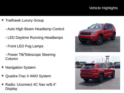 Used 2018 Jeep Grand Cherokee Trailhawk w/ Trailhawk Luxury Group AWD/4WD image 13