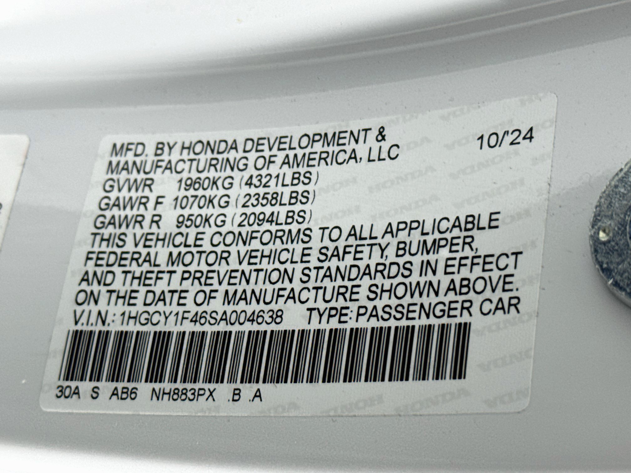 Certified 2025 Honda Accord SE image 31