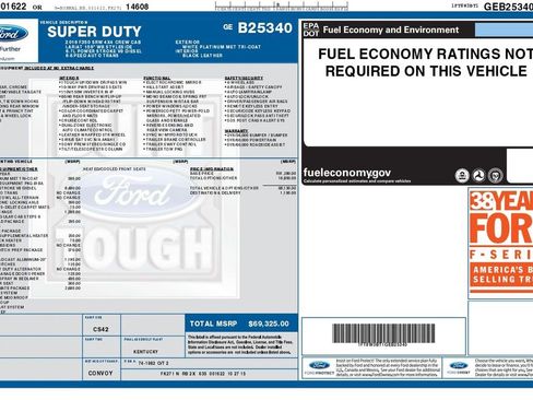 Used 2016 Ford F350 Lariat w/ Lariat Ultimate Package AWD/4WD image 6