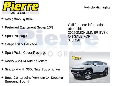 Used 2025 GMC Hummer EV 3X w/ LPO, Sport Package AWD/4WD image 7