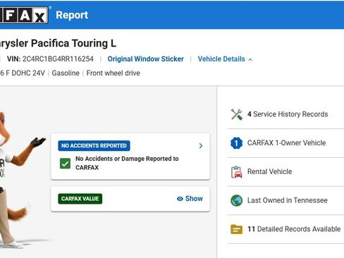 Used 2024 Chrysler Pacifica Touring-L FWD image 3