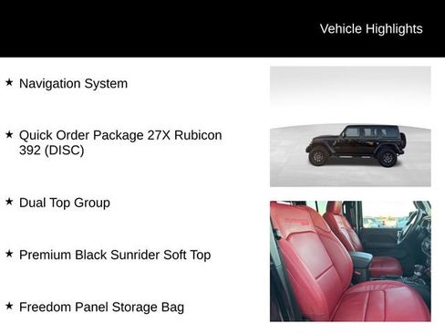 Used 2024 Jeep Wrangler Unlimited Rubicon 392 w/ Dual Top Group image 3