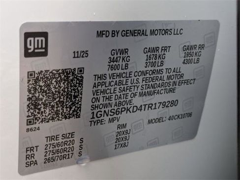 New 2026 Chevrolet Tahoe Z71 w/ Z71 Off-Road Package image 34