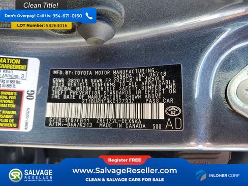 Used 2019 Toyota Corolla LE FWD image 16