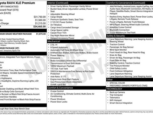 Used 2021 Toyota RAV4 XLE Premium image 8