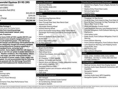 Used 2025 Chevrolet Equinox EV RS FWD image 4