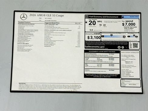 New 2026 Mercedes-Benz GLE 53 AMG 4MATIC Coupe image 9