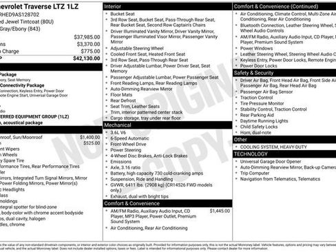 Used 2010 Chevrolet Traverse LTZ image 4