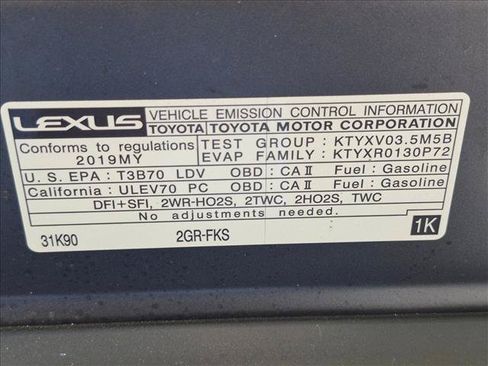 Used 2019 Lexus ES 350 w/ Premium Package FWD image 21