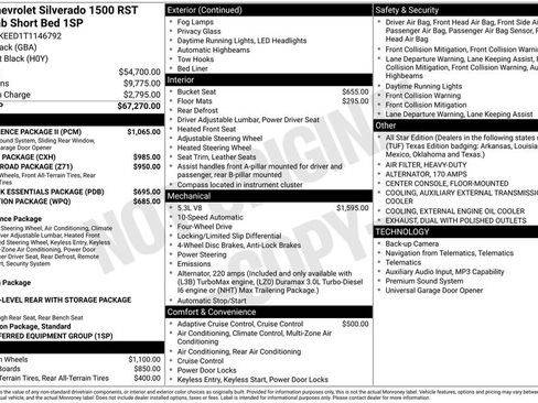 New 2026 Chevrolet Silverado 1500 RST w/ Convenience Package II AWD/4WD image 28