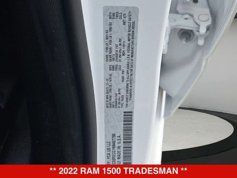 Used 2022 RAM 1500 Tradesman w/ Level 1 Safety Group RWD image 33