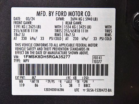 Used 2024 Ford Explorer XLT AWD/4WD image 16