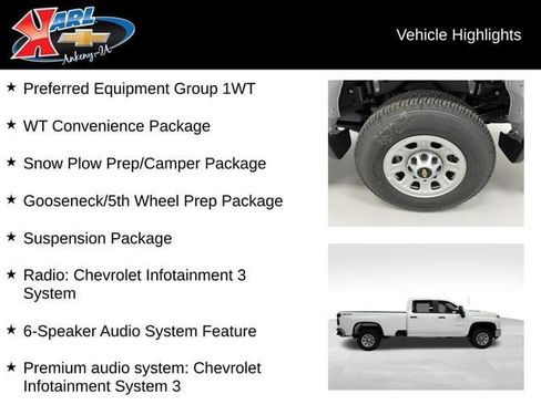 New 2026 Chevrolet Silverado 3500 W/T AWD/4WD image 3