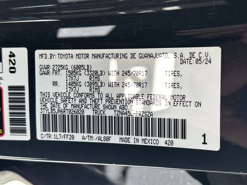 Used 2024 Toyota Tacoma SR5 w/ SR5 Upgrade Package AWD/4WD image 35
