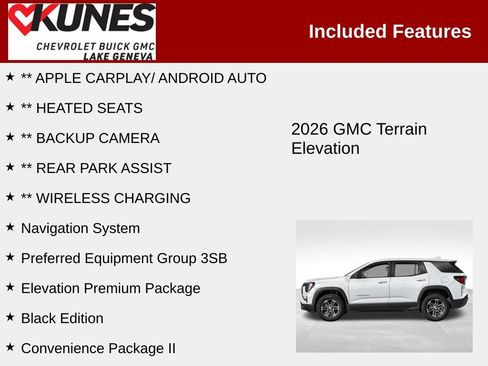 New 2026 GMC Terrain Elevation w/ Elevation Premium Package image 3