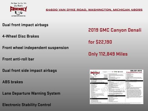 Used 2019 GMC Canyon Denali AWD/4WD image 8