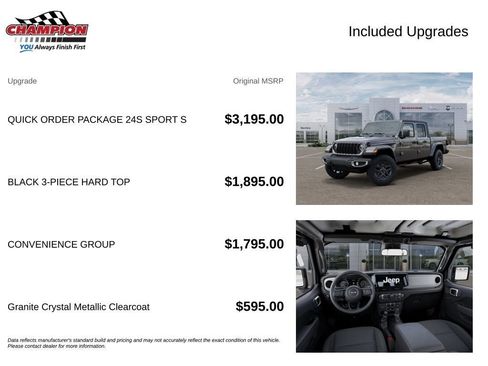 New 2026 Jeep Gladiator Sport AWD/4WD image 6