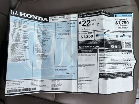 Used 2021 Honda Pilot EX-L image 31