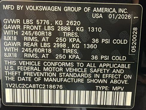 New 2026 Volkswagen Atlas Cross Sport SE AWD/4WD image 18
