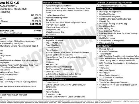Certified 2023 Toyota bZ4X FWD w/ Weather Package image 7
