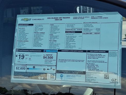 New 2026 Chevrolet Colorado Trail Boss image 10