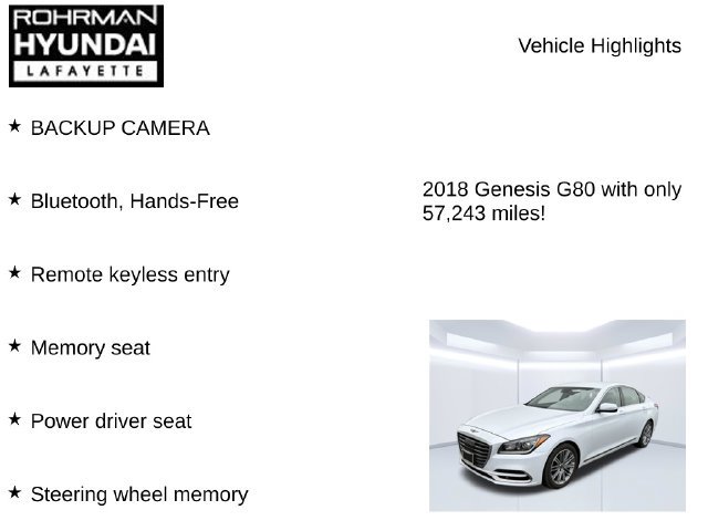 Used 2018 Genesis G80 3.8 RWD image 7