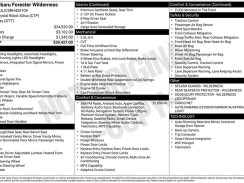 Used 2024 Subaru Forester Wilderness AWD/4WD image 4