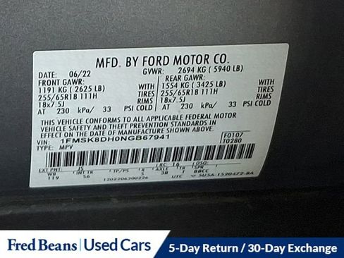 Certified 2022 Ford Explorer XLT w/ Equipment Group 202A image 27