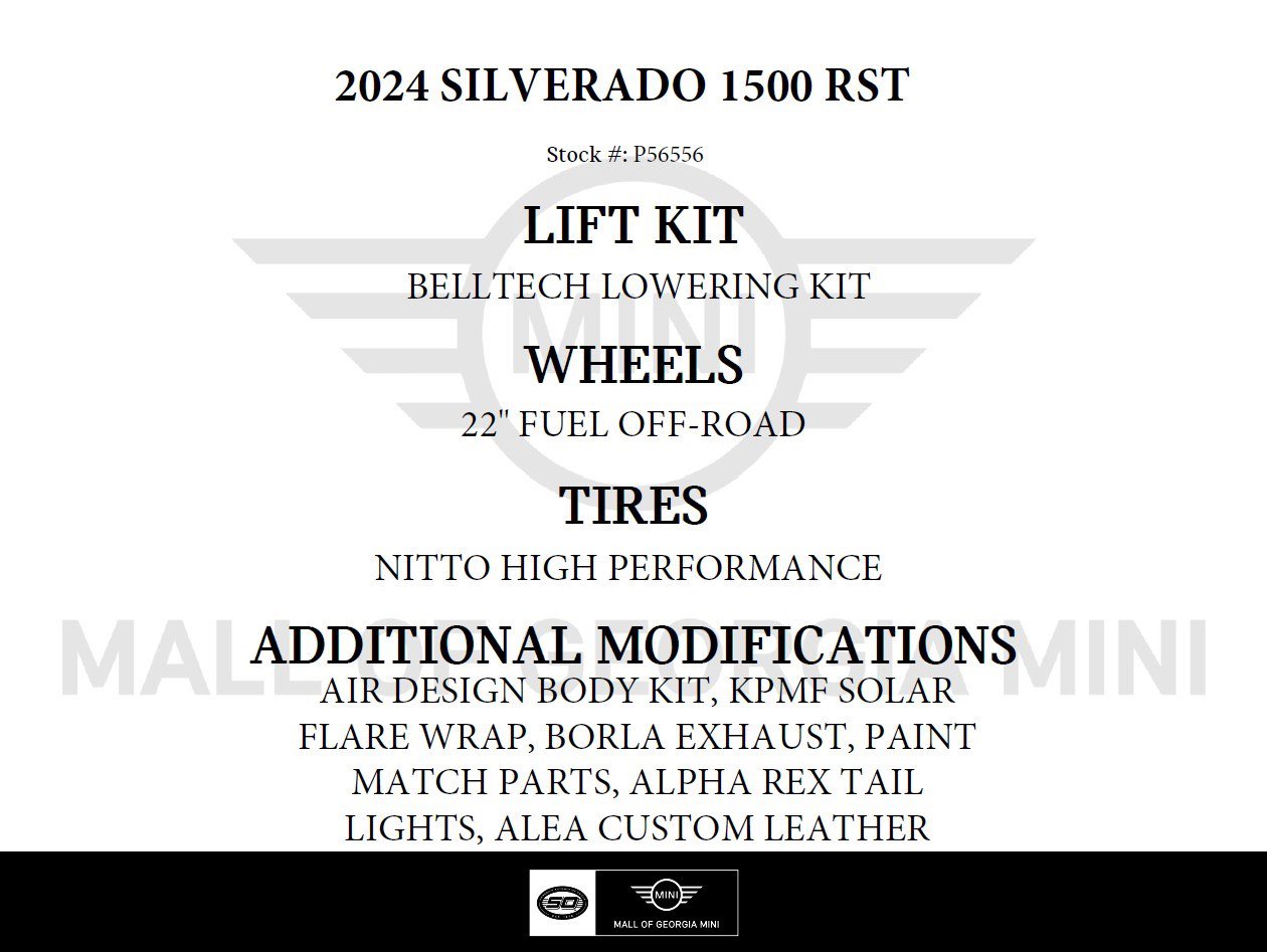 Used 2024 Chevrolet Silverado 1500 RST w/ Convenience Package II AWD/4WD image 3