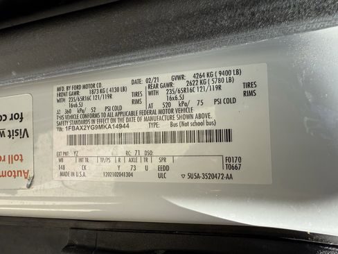 Used 2021 Ford Transit 350 XLT image 29