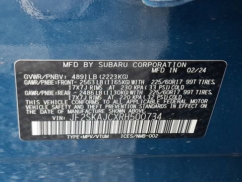 Certified 2024 Subaru Forester Wilderness AWD/4WD image 27